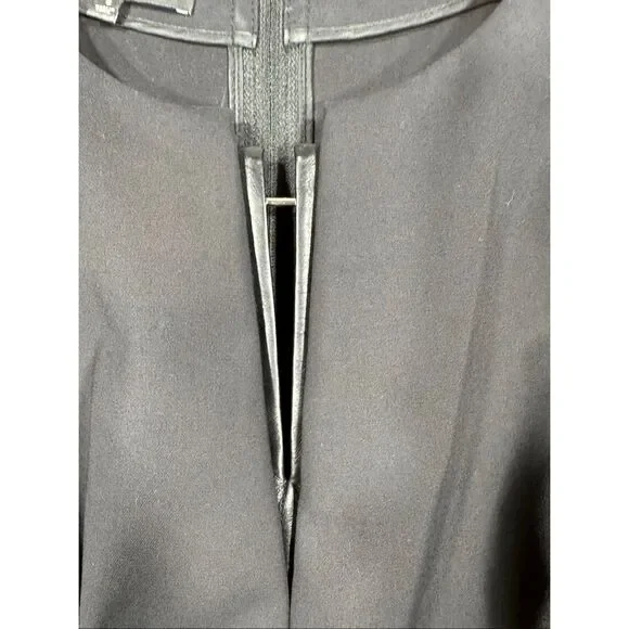 Lafayette 148 Leather Detailed Sheath Dress MSRP:$798 6-Petite - Picture 4 of 13